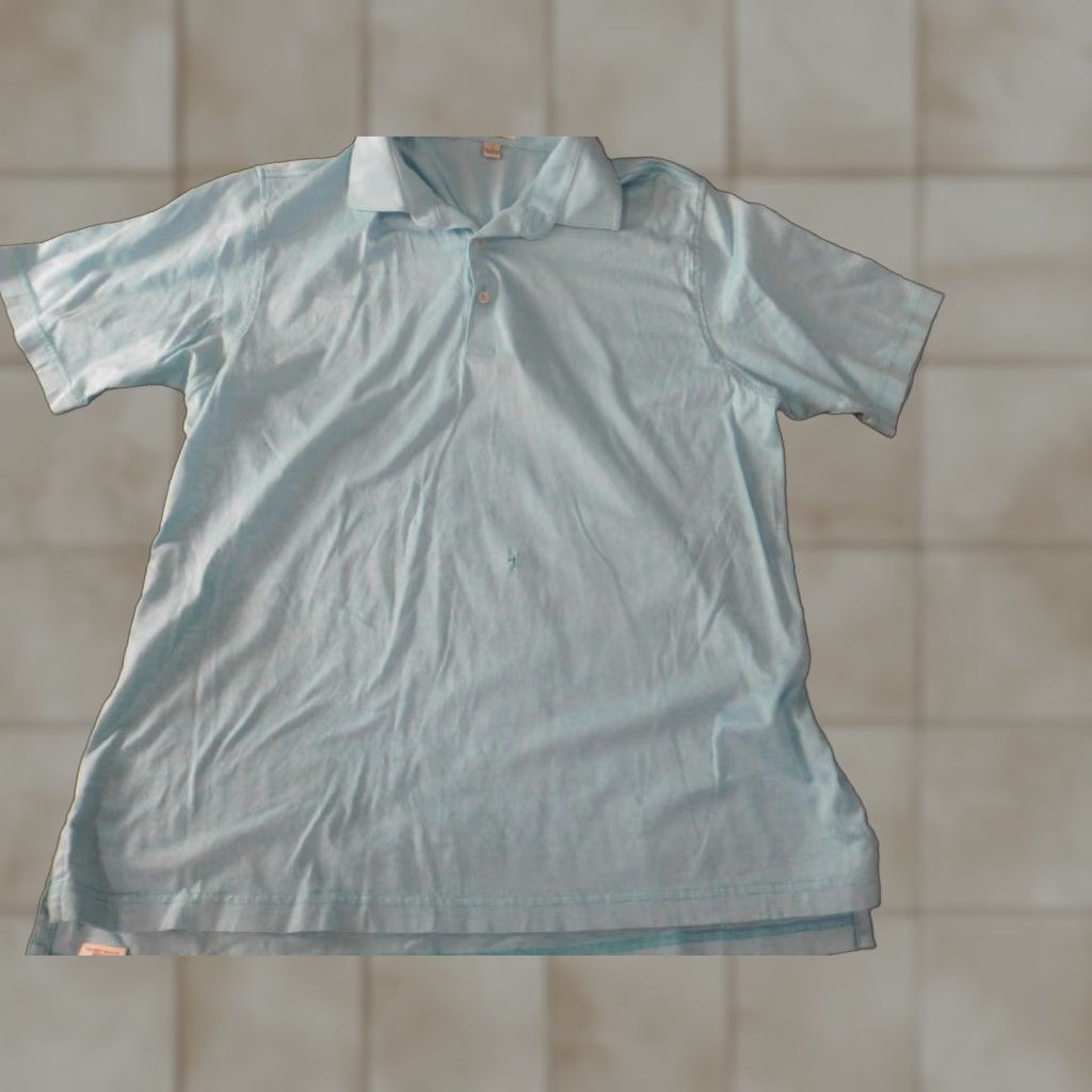 Peter Millar Peter Millar Polo Shirt Large Mens Blue stretch active golf classic Size US L / EU 52-54 / 3 - 1 Thumbnail
