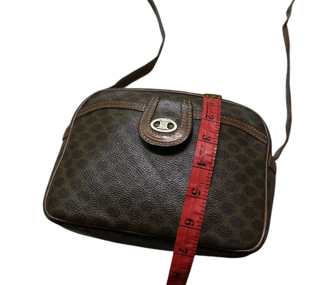 Celine vintage Celine Macadam monogram pattern shoulder bag Size ONE SIZE - 12 Thumbnail