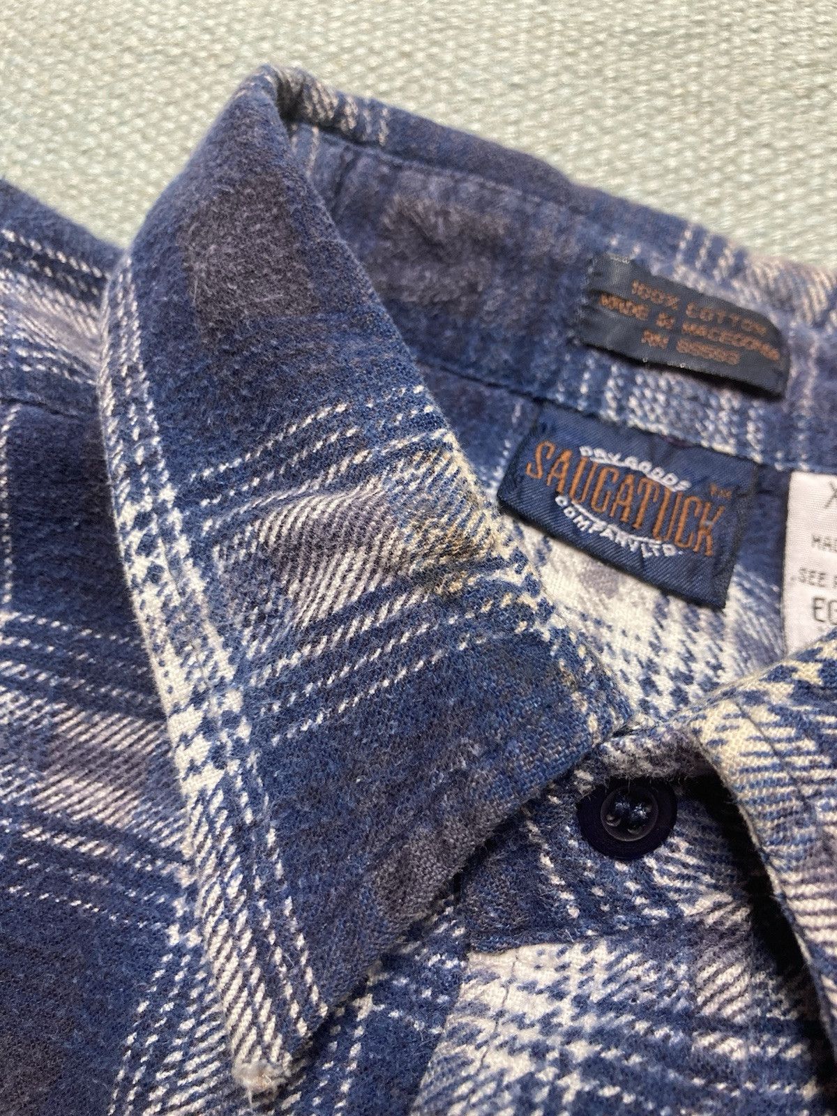 Vintage Vintage 90s flannel shirt brushed cotton soft plaid men’s XL Size US XL / EU 56 / 4 - 6 Thumbnail