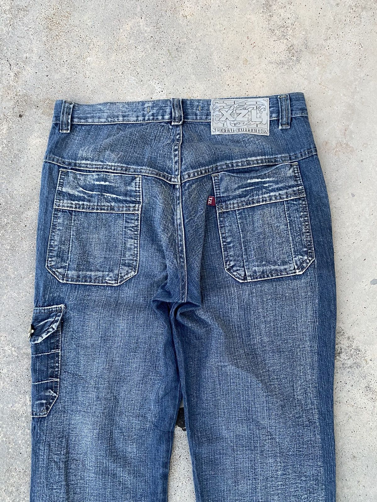 Ed Hardy 2000s Xizel Dragon Embroidered Jeans Karakuri y2k Styled Size US 36 / EU 52 - 7 Thumbnail