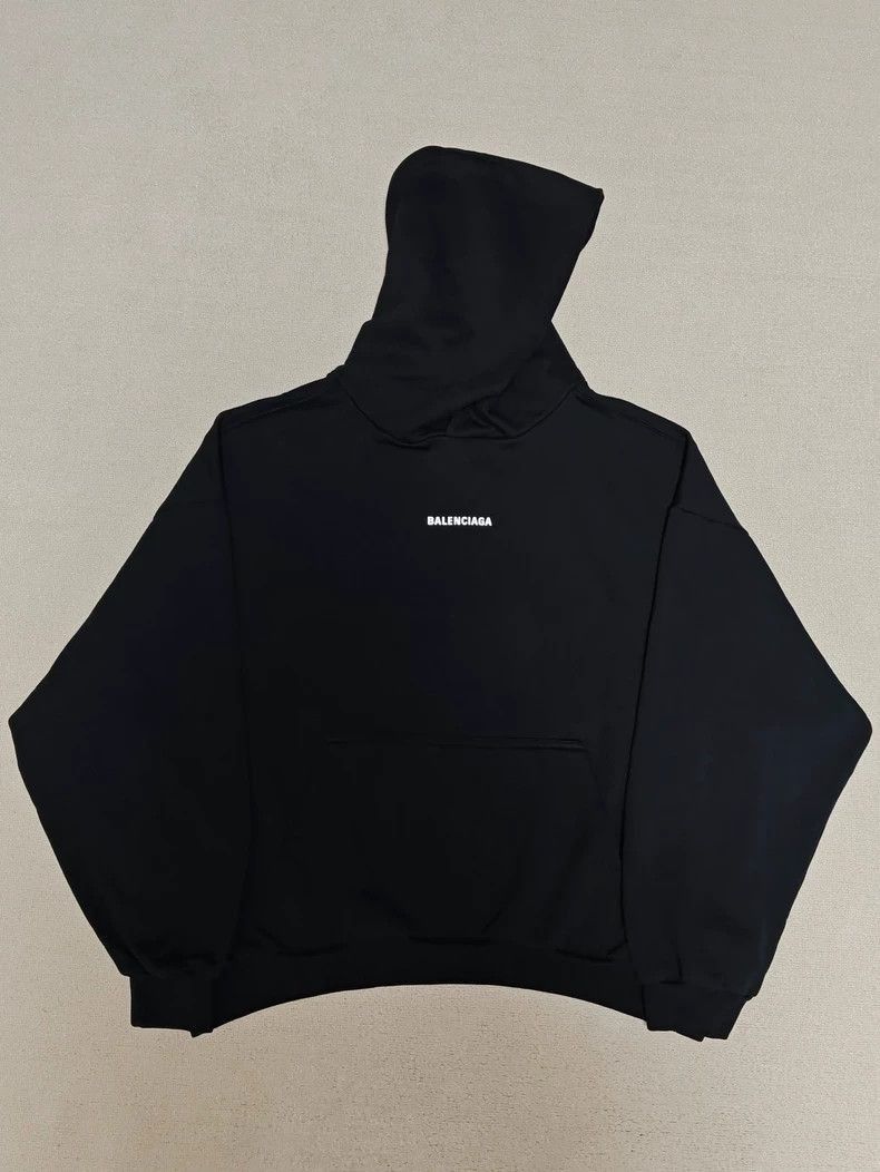 Balenciaga Balenciaga 24ss Black 3M Laser Logo Hoodie-2506 Size US M / EU 48-50 / 2 - 1 Thumbnail
