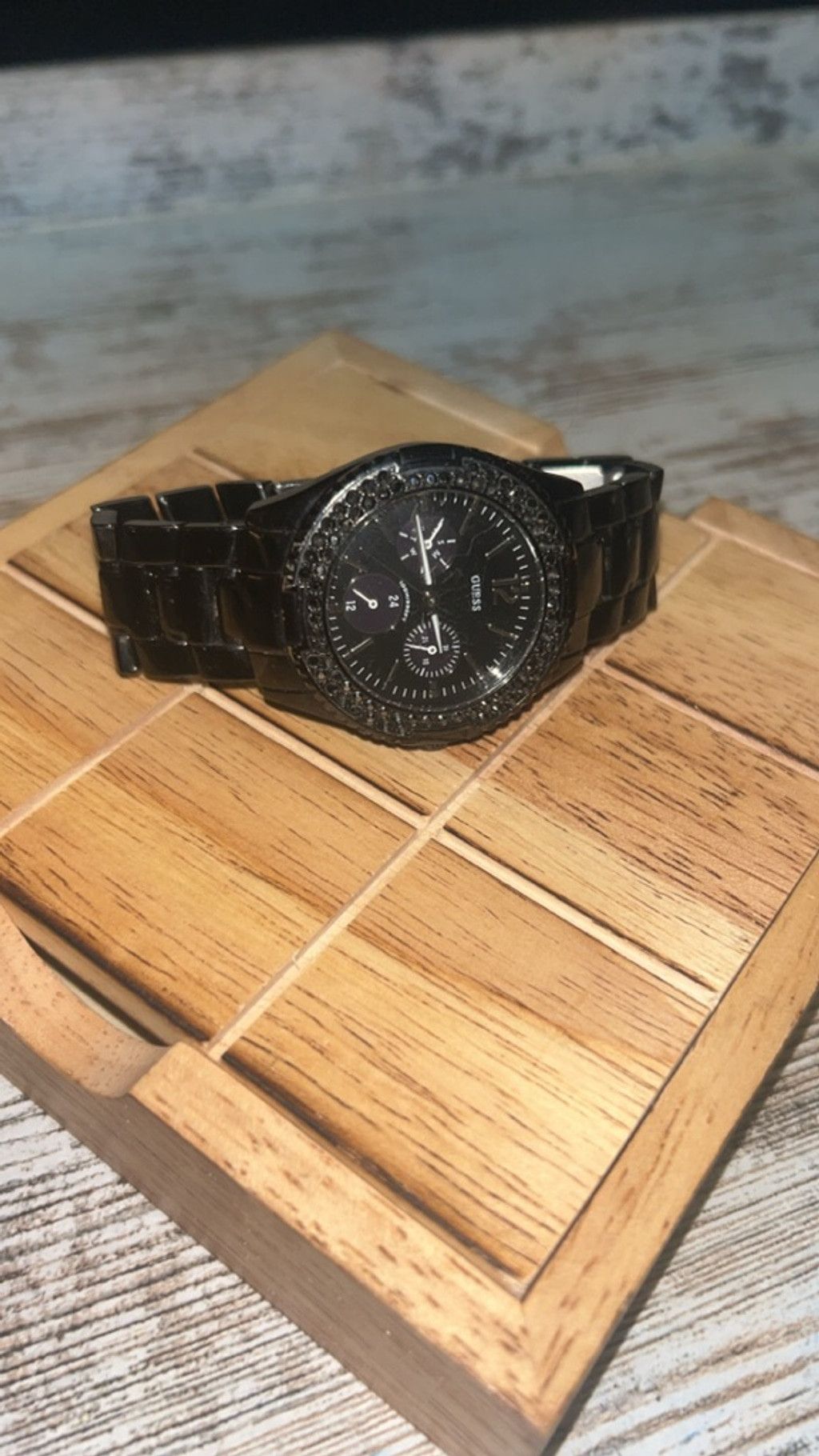 Guess Women's Guess Black Stainless Steel Watch One Size Size ONE SIZE - 2 Thumbnail