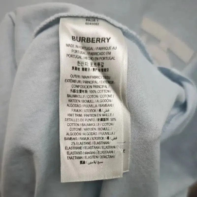 Burberry Burberry Summer Light Blue Cotton T-Shirt. Size M / US 6-8 / IT 42-44 - 5 Thumbnail
