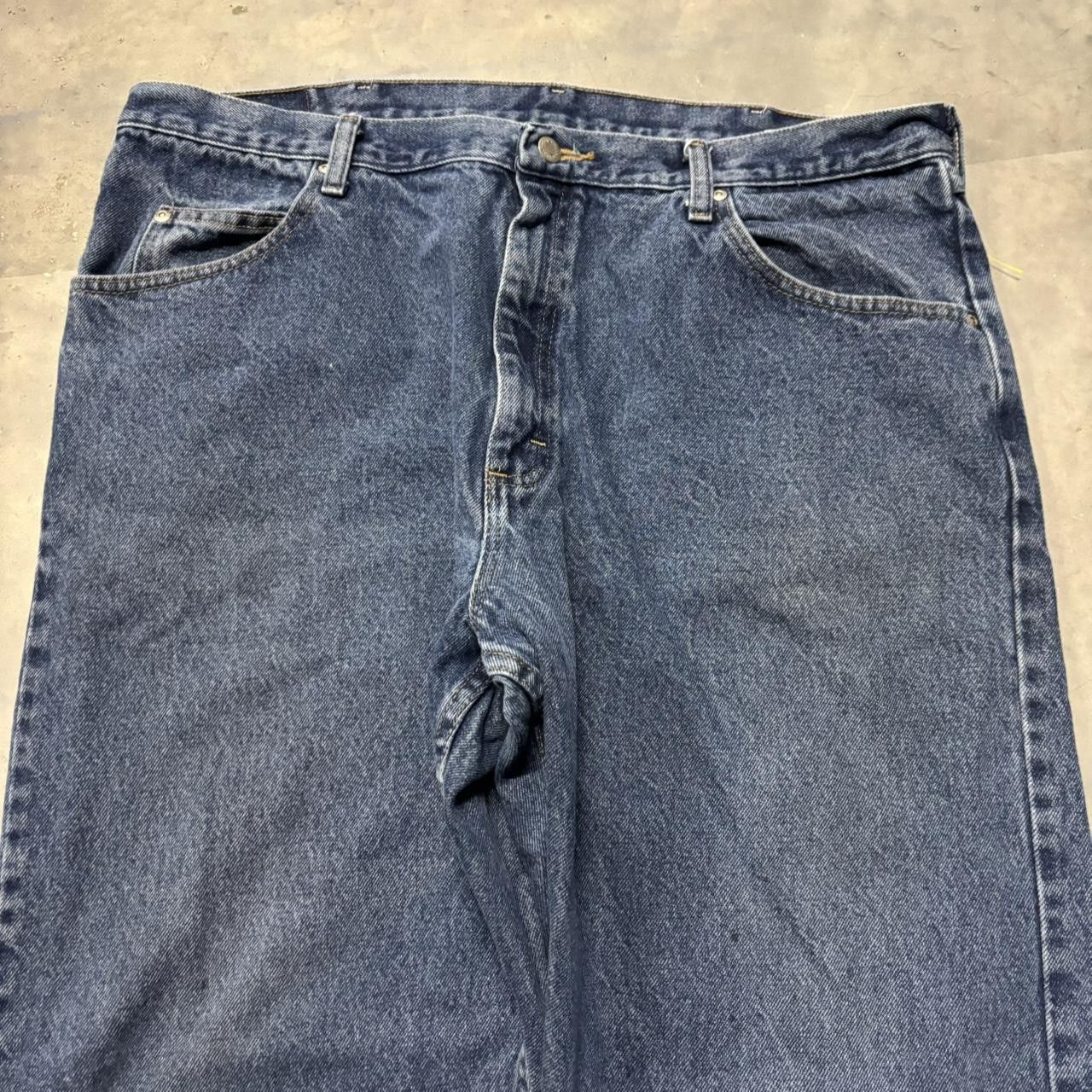 Japanese Brand × Vintage CrazyVintage Y2K/2000s Baggy Dark Blue Wash Denim Jeans! Size US 38 / EU 54 - 5 Thumbnail