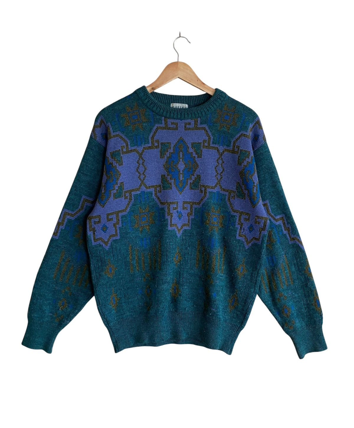 Vintage Vintage Brand Gorena Navajo Wool Knitwear 1990s Size US L / EU 52-54 / 3 - 1 Thumbnail