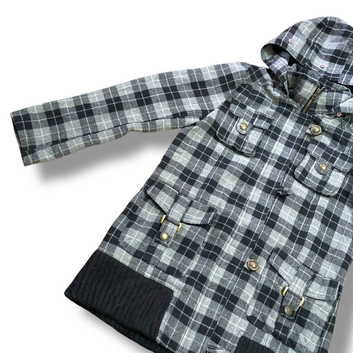 If Six Was Nine 🇯🇵 AVAIL CHECKERED MULTIPOCKET BONDAGE JACKET Size US L / EU 52-54 / 3 - 7 Thumbnail