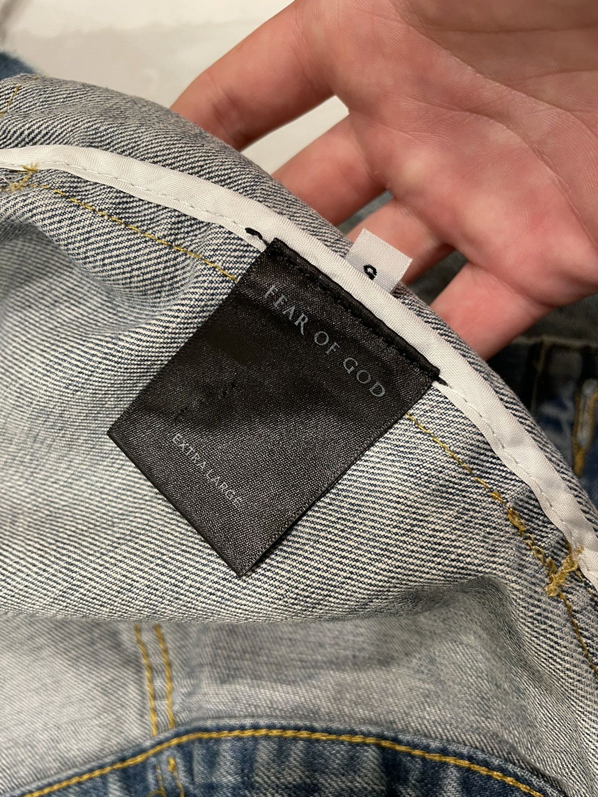 Fear of God Fourth Collection Denim Trucker Jacket Size US XL / EU 56 / 4 - 6 Thumbnail