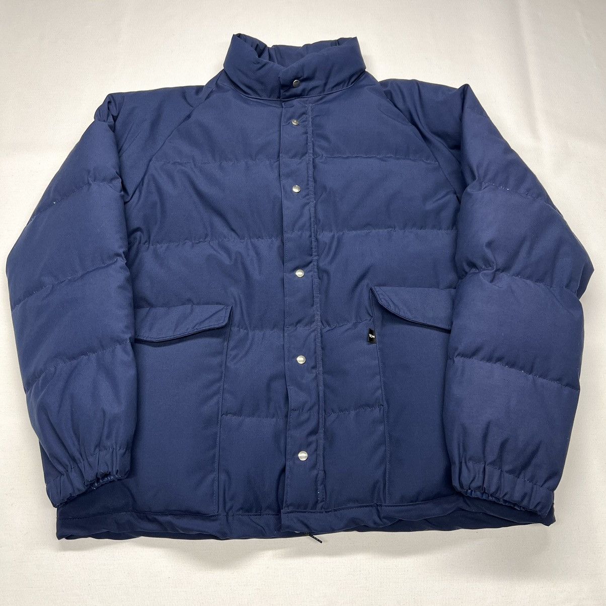 Vintage VTG 10X Down Jacket Blue Puffer Coat Zip Pocket Work Retro Size US XL / EU 56 / 4 - 1 Thumbnail