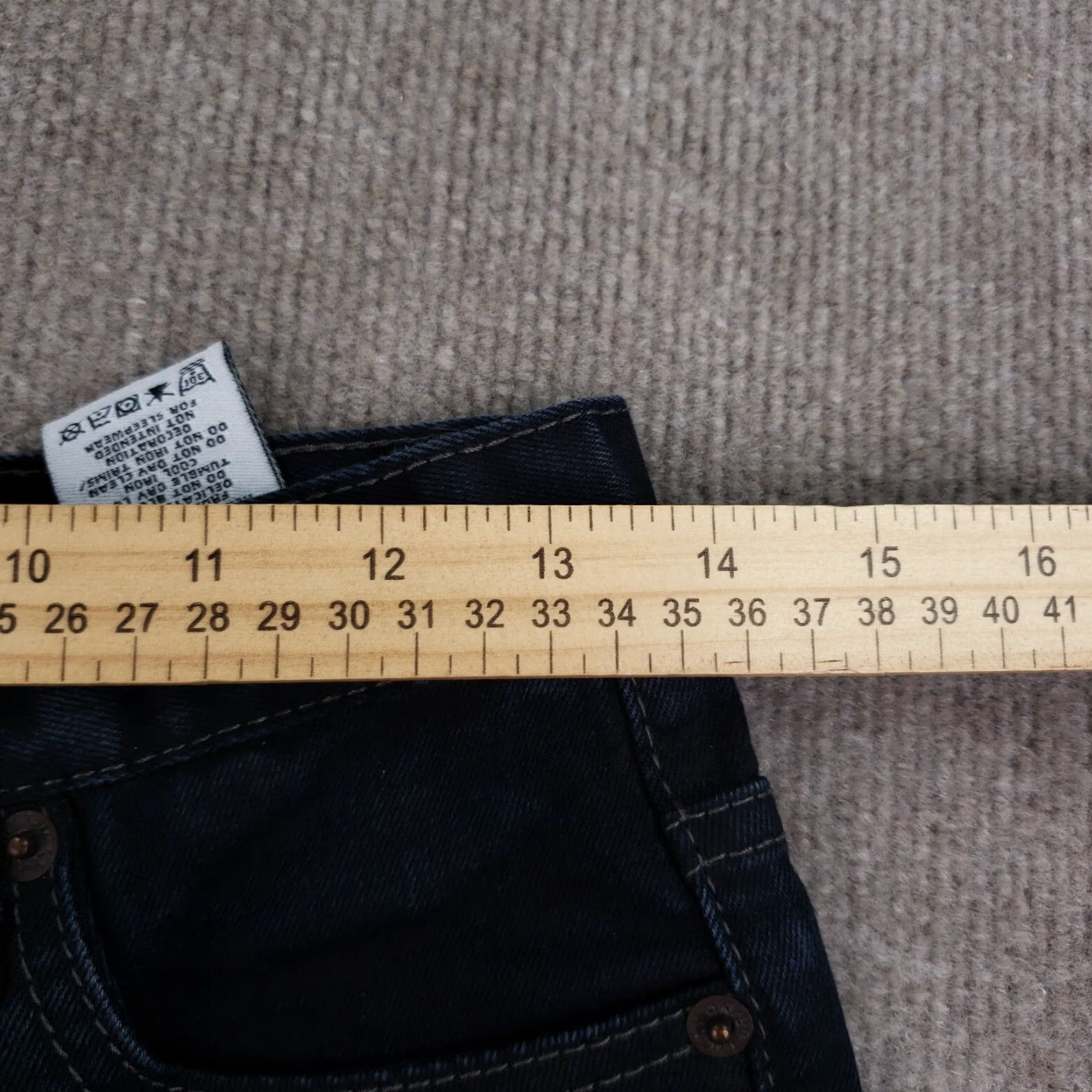 Lucky Brand Lucky Brand Womens Cooper Slim Stretch Dark Wash Blue Denim Jeans 14 Size 36" / US 14 / IT 50 - 5 Thumbnail