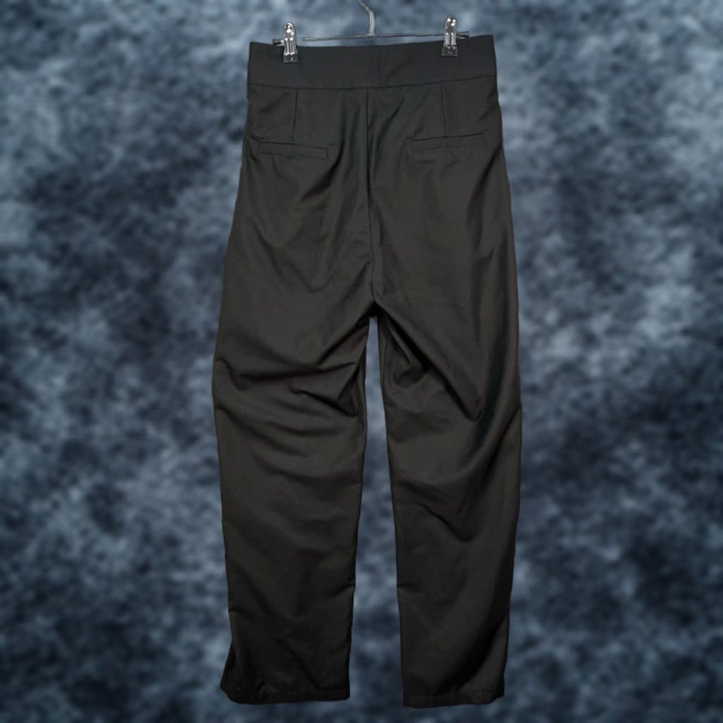 Vintage Commense Womens Medium Black Pleated Trousers Polyester Blend Pants Woman Dress Pants Wide-Leg Size 32" / US 10 / IT 46 - 1 Thumbnail
