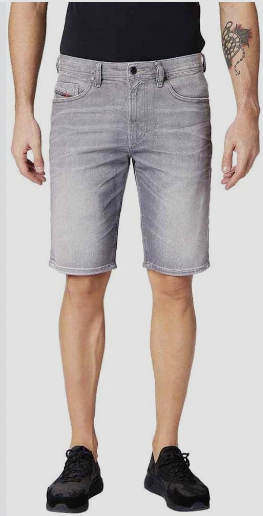 Diesel Diesel Thoshort Slim Gray Denim Shorts.W28 Size US 28 / EU 44 - 2 Thumbnail
