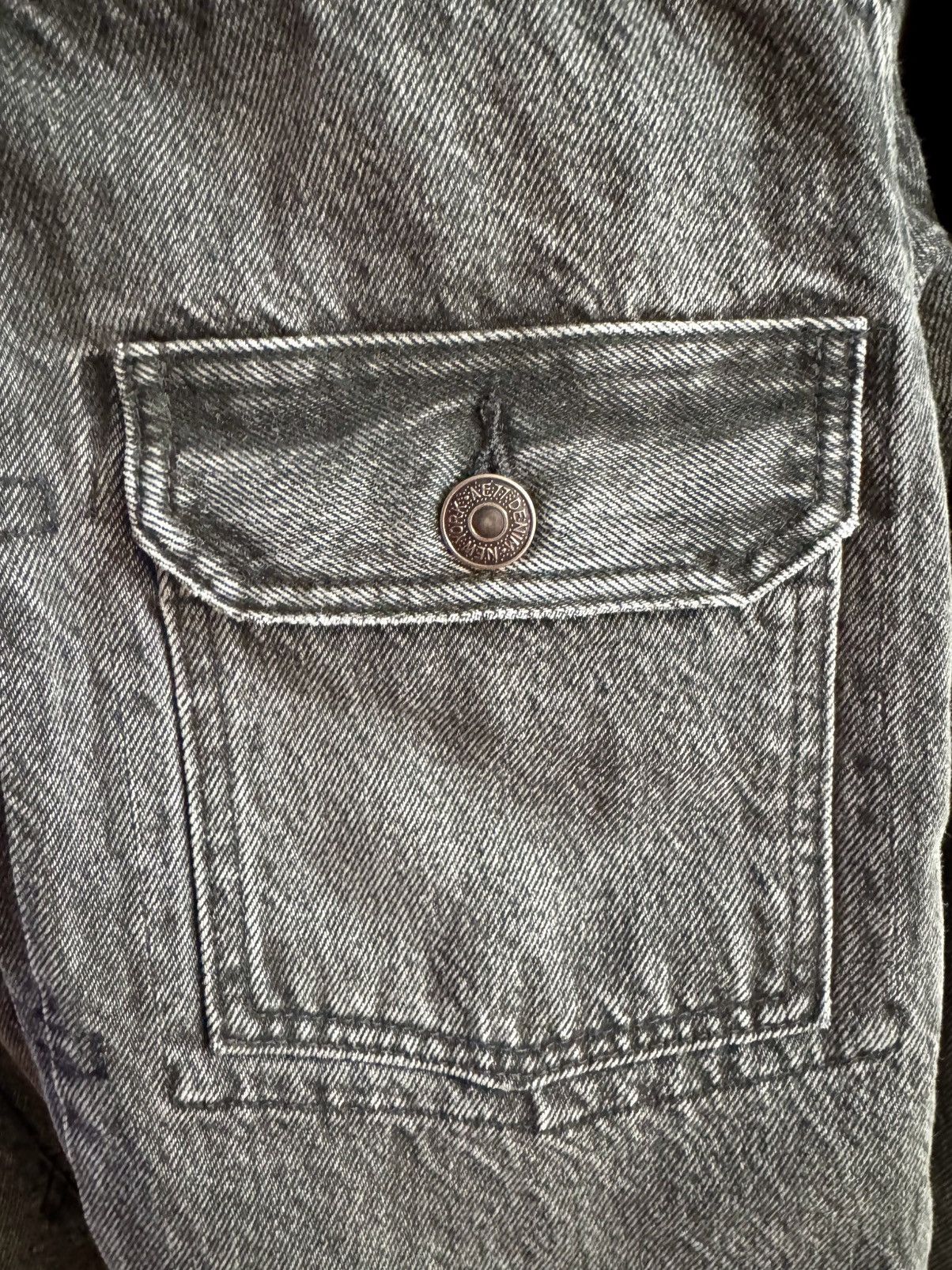 American Eagle Outfitters AE77 Premium Slim Fit Denim Trucker Jacket Size US M / EU 48-50 / 2 - 7 Thumbnail
