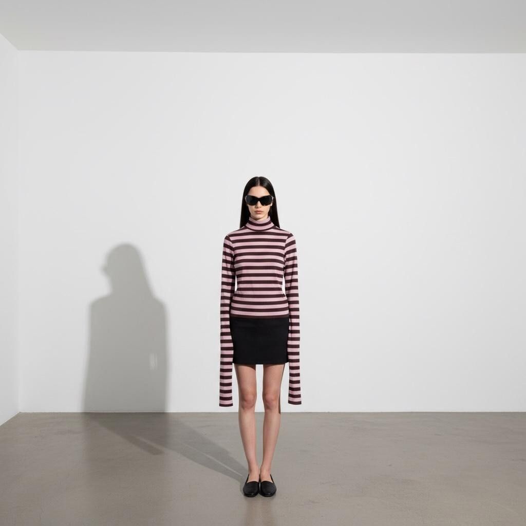 Cop Copine The Cop Copine Maxi Sleeves Striped Top Size ONE SIZE - 6 Thumbnail