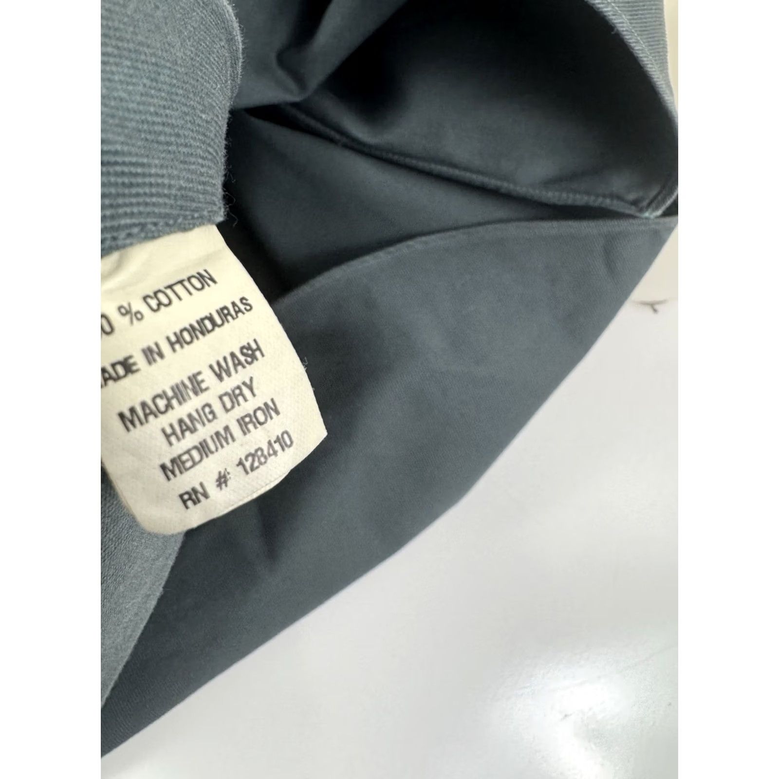 Sid Mashburn SID MASHBURN Heavy Duty Cotton Canvas Mens M / L Work Shirt Green Cotton Canvas Button-Up Long Sleeve Shirt Mens Size M Corded Workwear Size US M / EU 48-50 / 2 - 5 Thumbnail