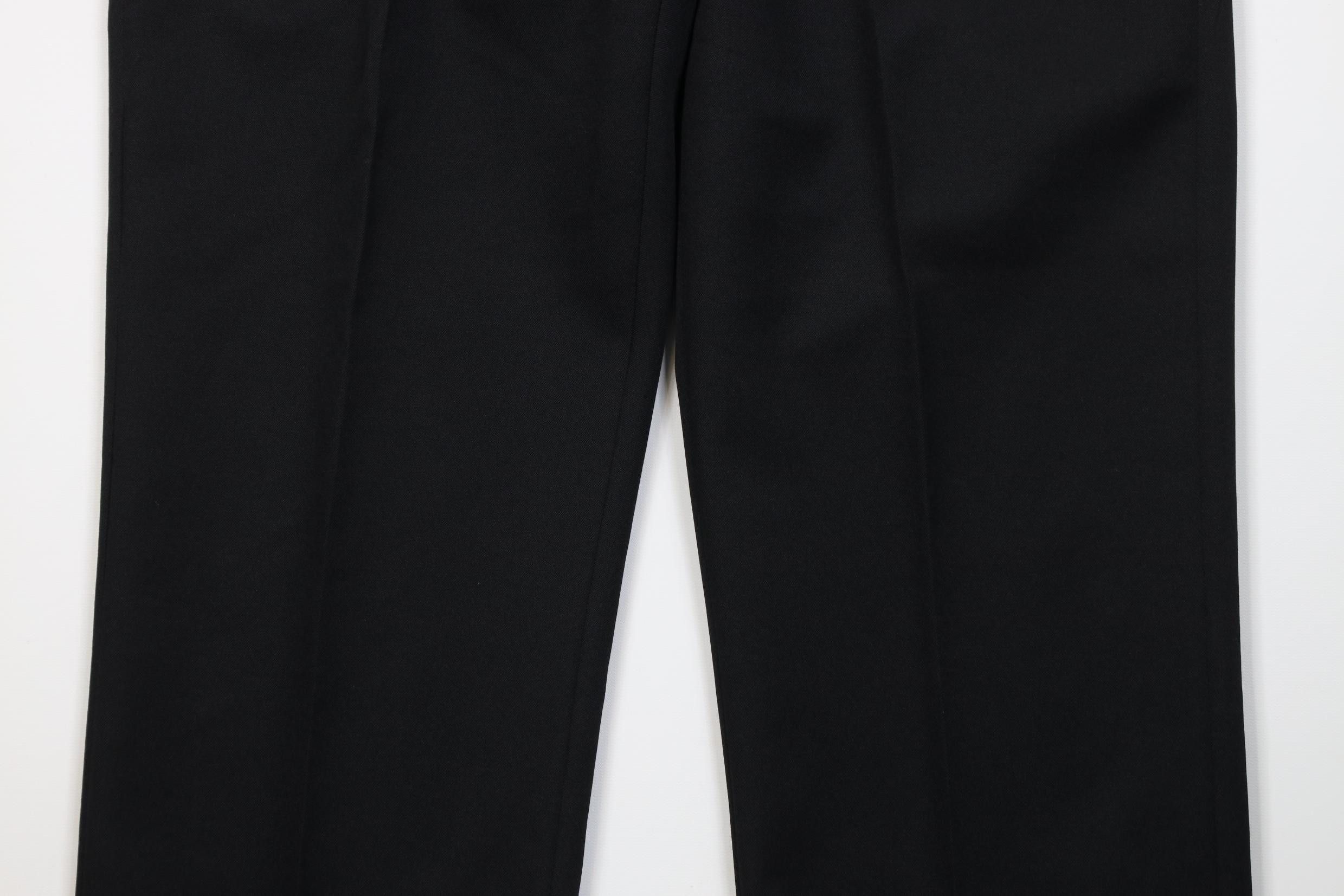 Vintage Vintage 70s Streetwear Flared Wide Leg Chino Pants Black Size US 34 / EU 50 - 3 Thumbnail