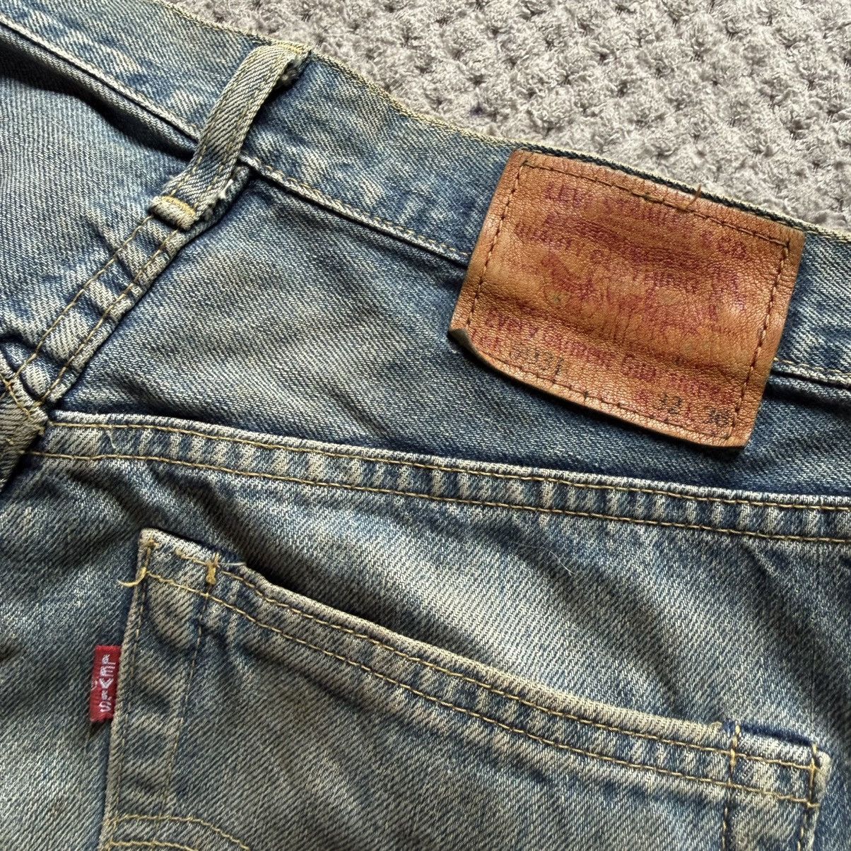 Levi's Vintage Clothing Levis E 503 B-XX 1996 Distressed Selvedge 1970 Aging Denim Size US 32 / EU 48 - 8 Thumbnail