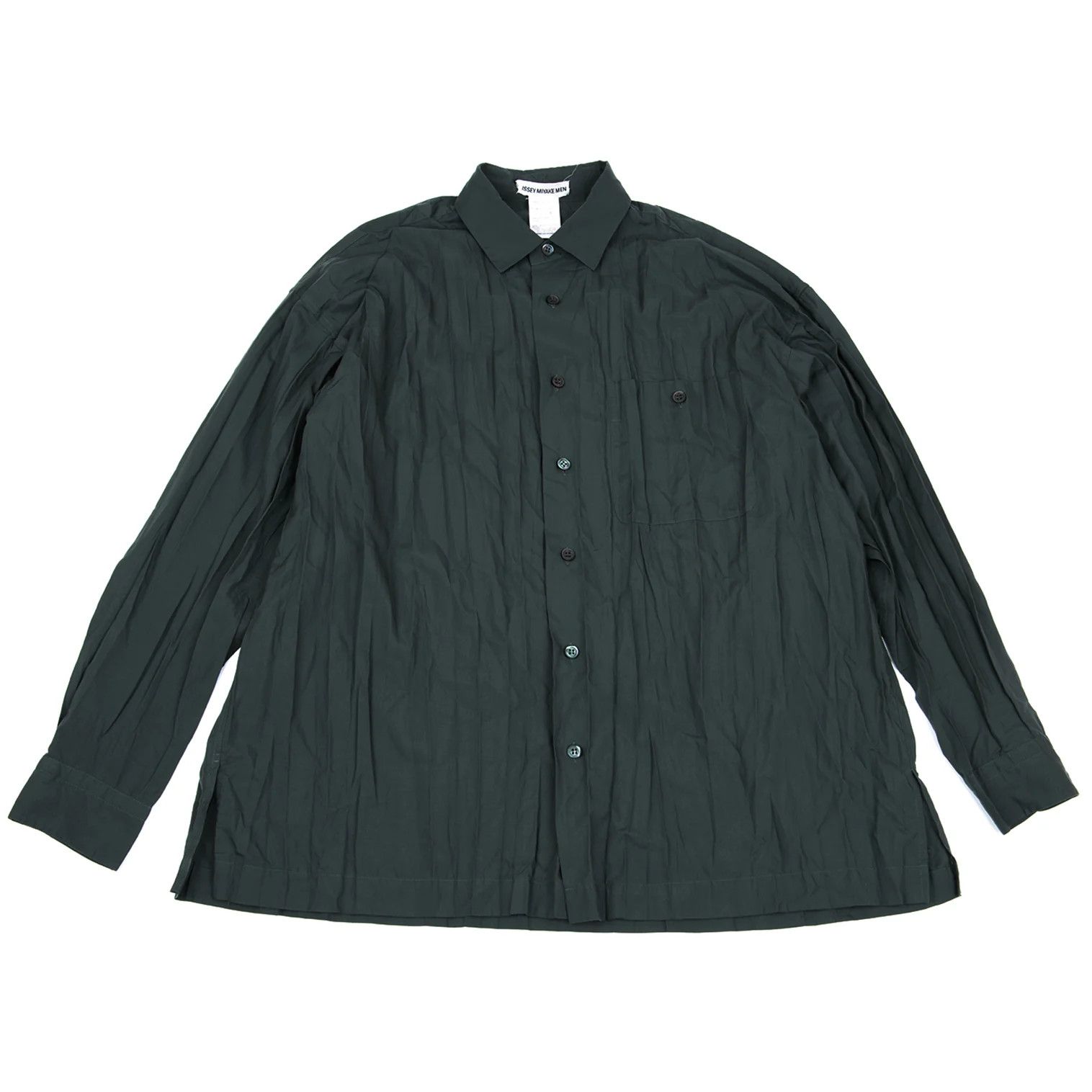 Issey Miyake Pleated Shirt in Blue Gray, Size M Size US M / EU 48-50 / 2 - 1 Thumbnail