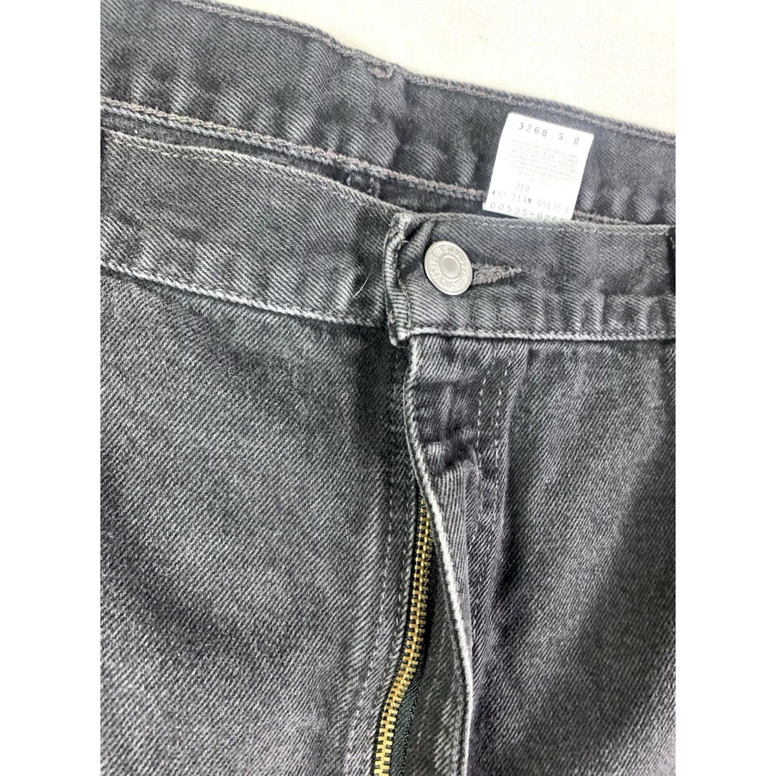 Levi's VINTAGE Levi's 505 Jeans Mens 42x30 Black Straight Leg Made In Mexico (Fits 42x29) Size US 42 / EU 58 - 6 Thumbnail