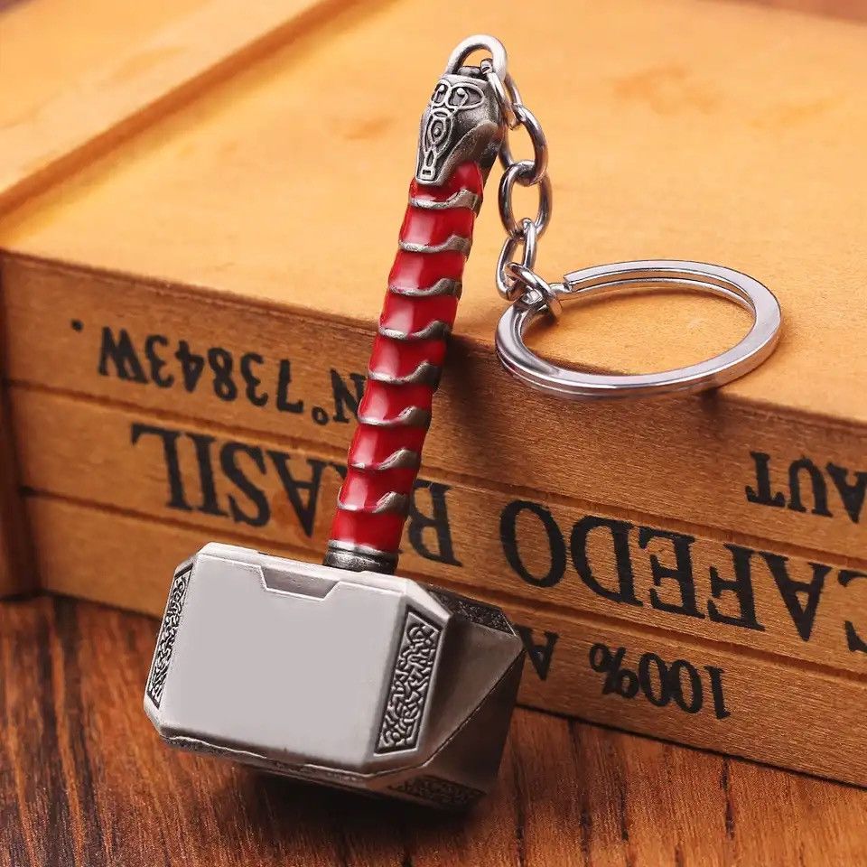 Jewelry × Vintage Marvel The Avengers Thor Hammer Metal Key Chain Size ONE SIZE - 4 Thumbnail