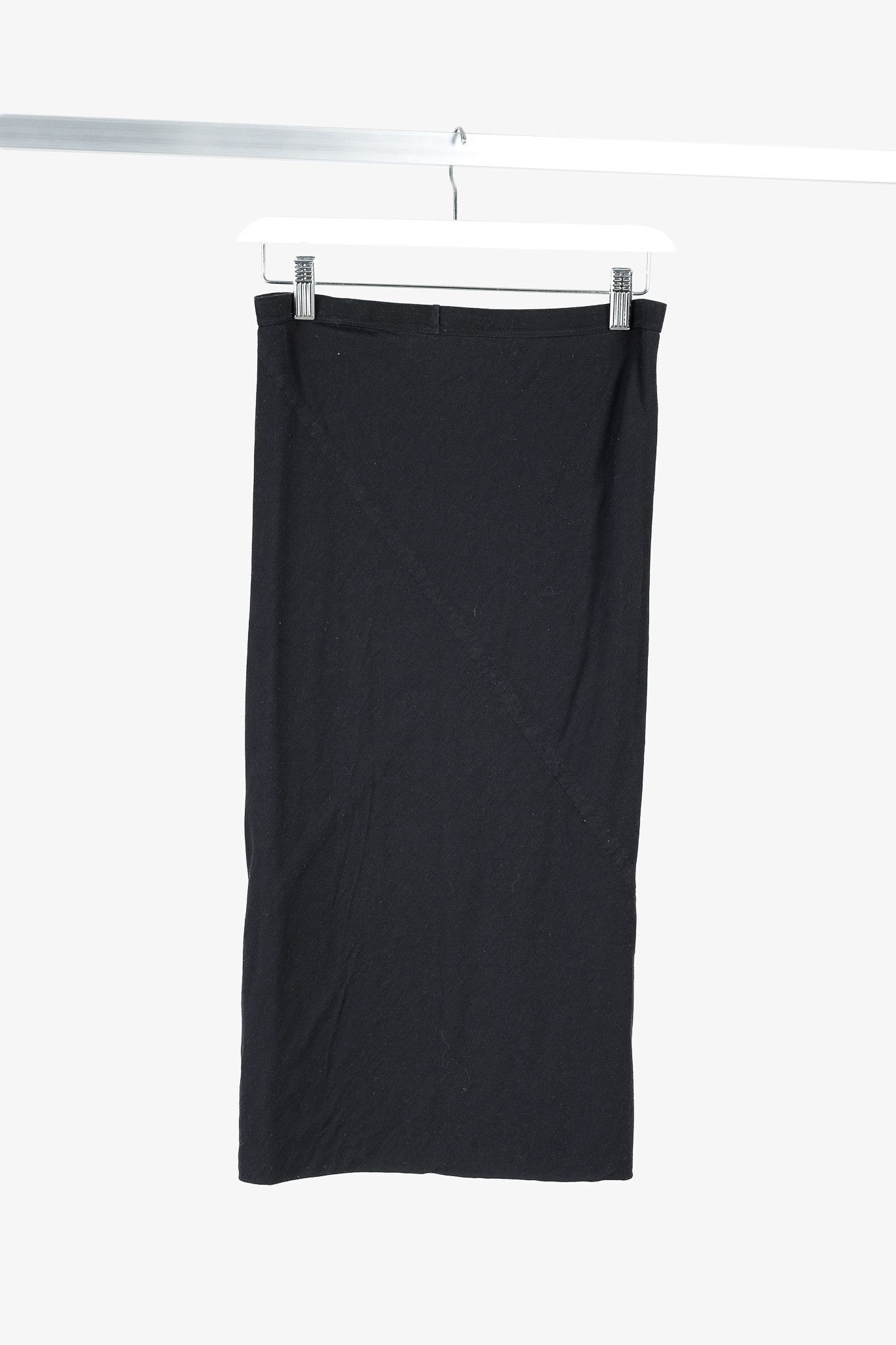 Rick Owens Lilies Rick Owens Vintage Lilies Black Jersey Column Skirt Size 27" / US 4 / IT 40 - 2 Thumbnail