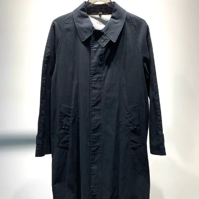 Burberry Burberry Black Cotton Men's Overcoat Size US M / EU 48-50 / 2 - 1 Thumbnail