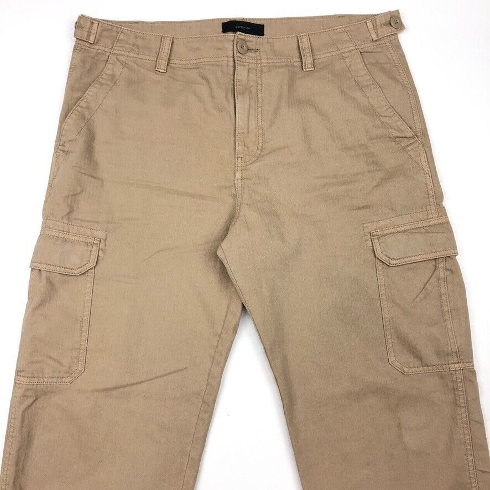 Cotton On Cotton On Tan Light Brown Tactical Cargo Canvas Pants Size US 36 / EU 52 - 3 Thumbnail