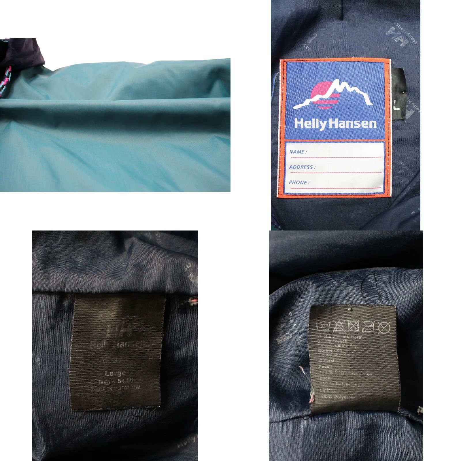 Helly Hansen VINTAGE Helly Hansen Jacket Mens L Men Green Raincoat Hidden Hood Classic Size US L / EU 52-54 / 3 - 8 Thumbnail