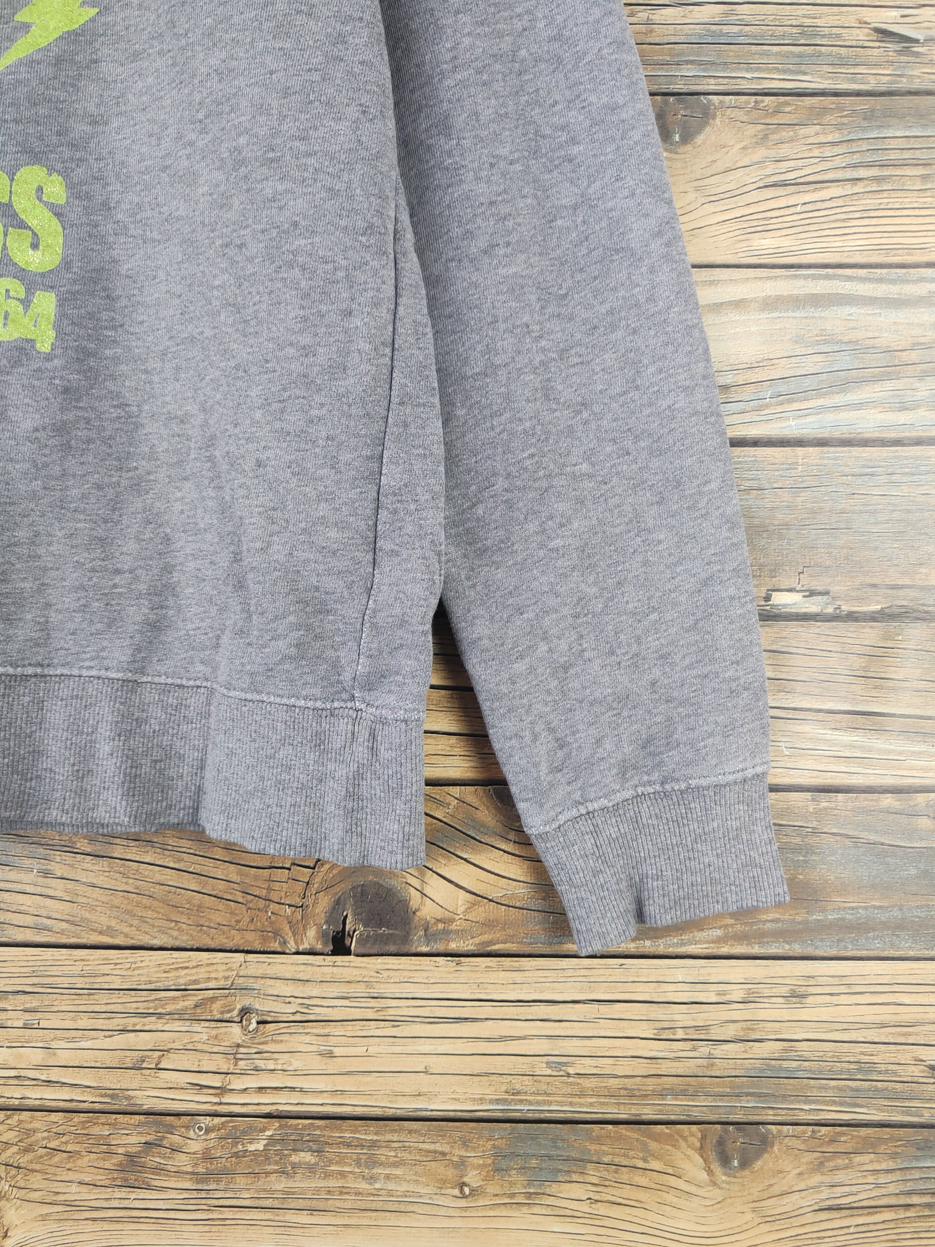 Japanese Brand DL Blue Cross Gray Sweatshirts #2062 Size US M / EU 48-50 / 2 - 6 Thumbnail