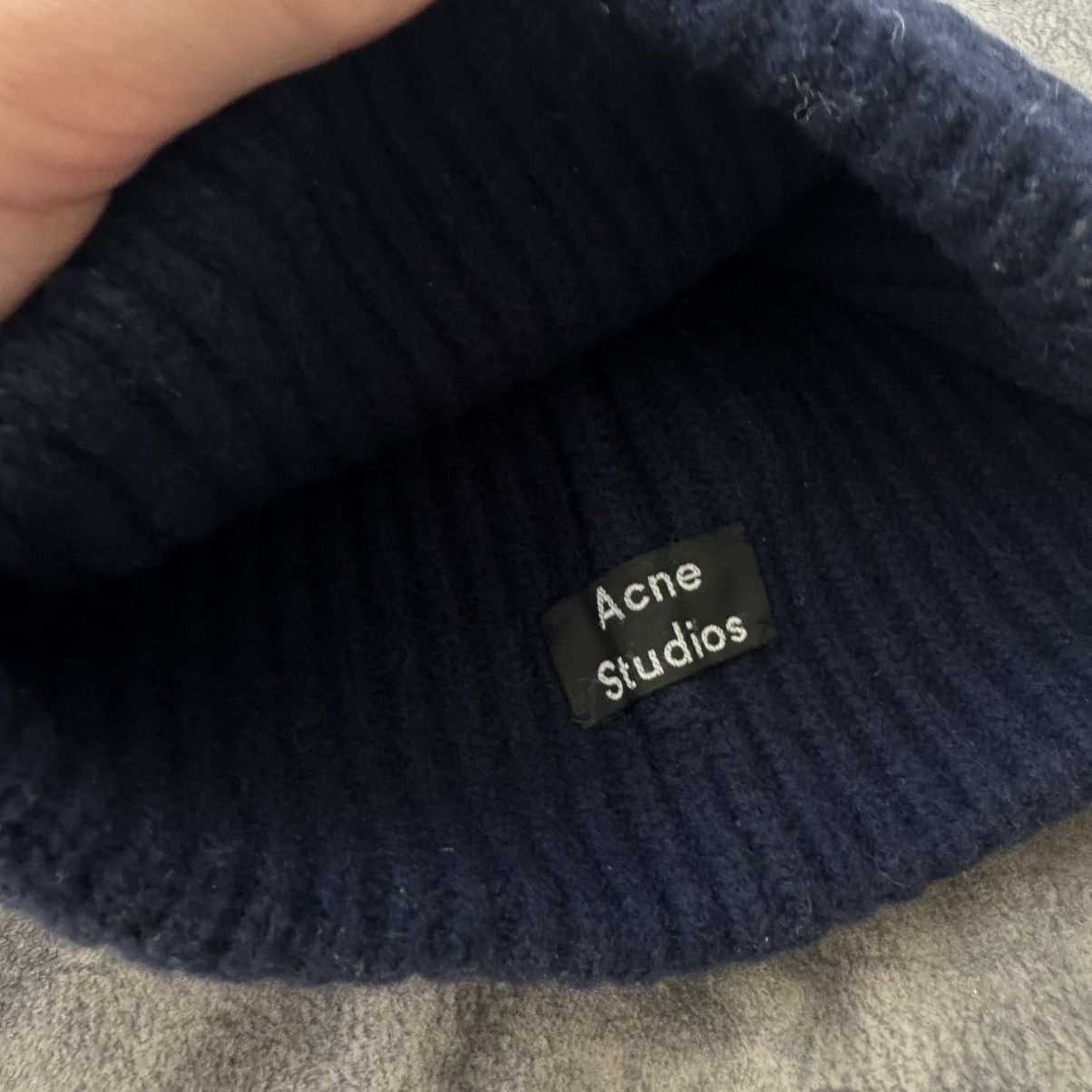 Acne Studios ACNE STUDIOS PANSY N FACE LOGO PAW 18 WINTER WOOL BEANIE HAT Size ONE SIZE - 4 Thumbnail