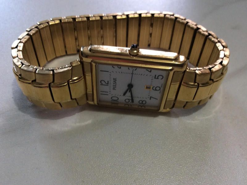 Pulsar Pulsar white dial gold bracelet watch Size ONE SIZE - 2 Thumbnail
