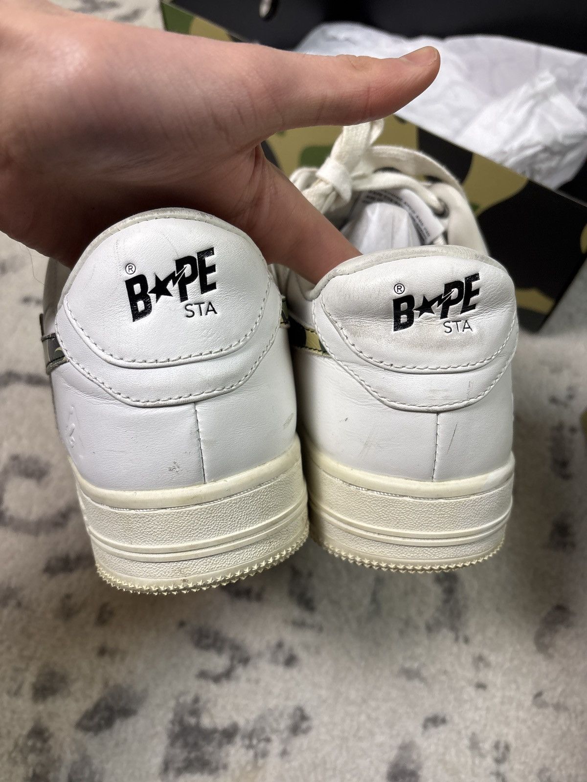 Bape BAPESTA GREEN CAMOFLAUGE Size US 9.5 / EU 42-43 - 4 Thumbnail