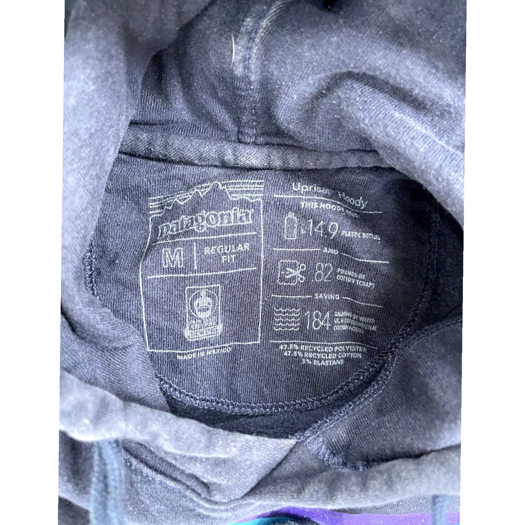 Patagonia Patagonia Hoodie Mens P-6 Logo Navy Uprisal Hoody Sweatshirt Regular Fit Size M Size US M / EU 48-50 / 2 - 4 Thumbnail