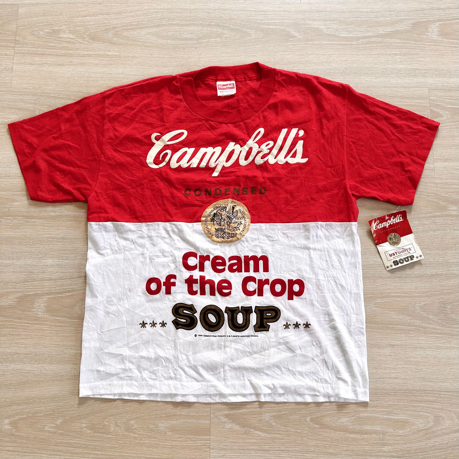 Vintage 1988 Campbell's Soup promo t shirt size L andy warhol Size US L / EU 52-54 / 3 - 1 Thumbnail