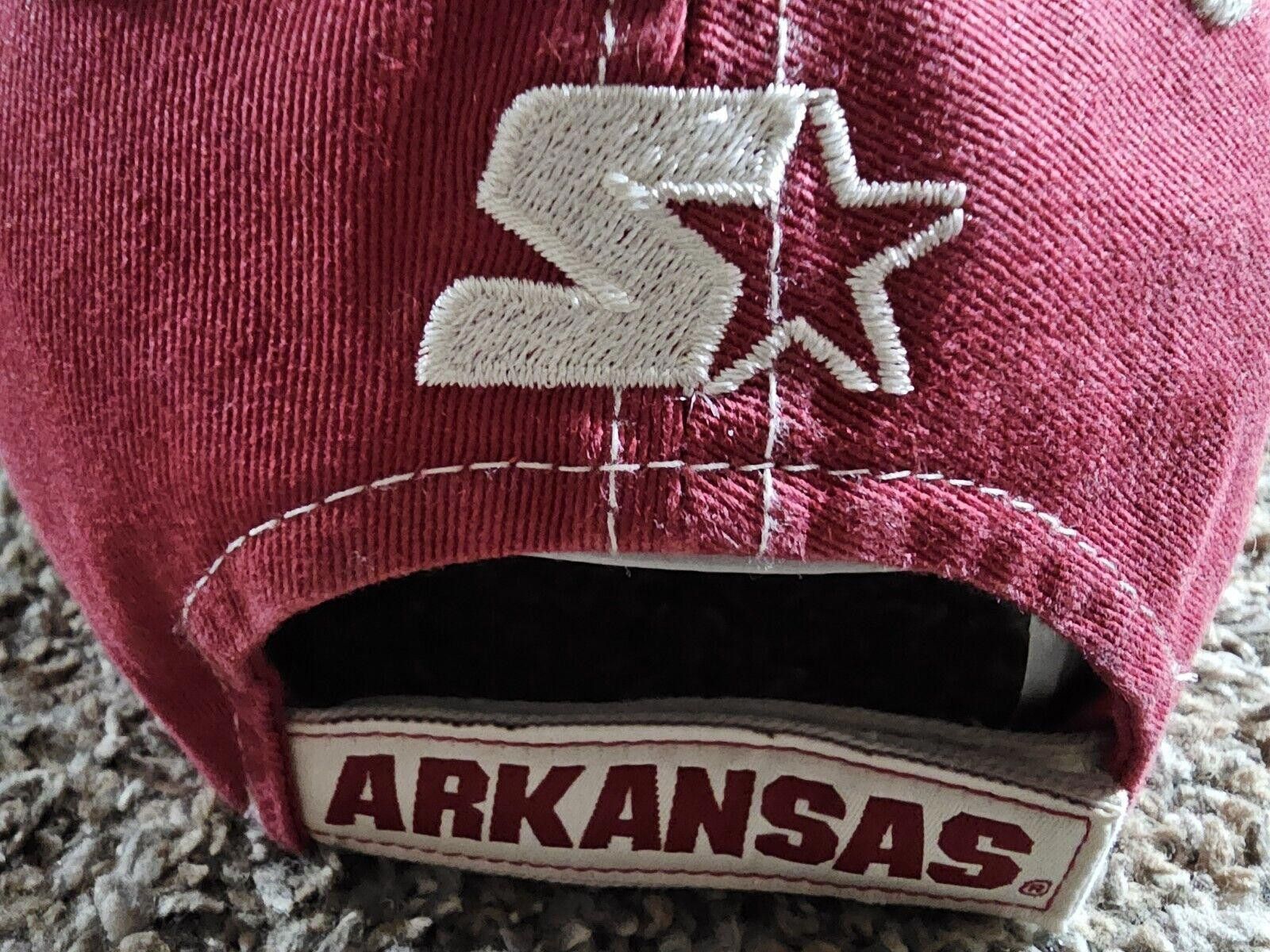 Starter Vintage Arkansas Razorbacks Hat - Starter Team NWT NWD Size ONE SIZE - 9 Thumbnail
