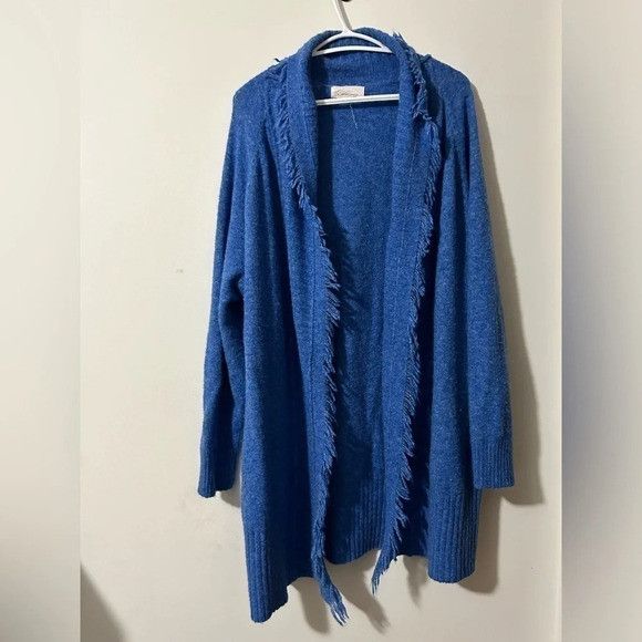 Anthropologie Anthropologie Long Blue Cardigan Size M / US 6-8 / IT 42-44 - 1 Thumbnail