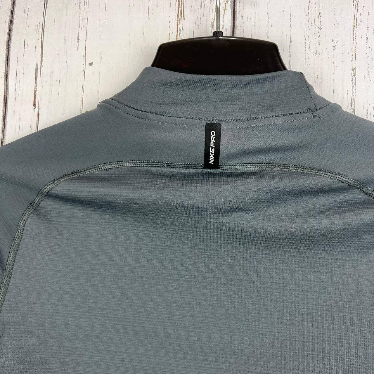 Nike Nike Pro Dri-Fit Large Slim Fit Shirt Mock Neck Gray Men Size US L / EU 52-54 / 3 - 9 Thumbnail