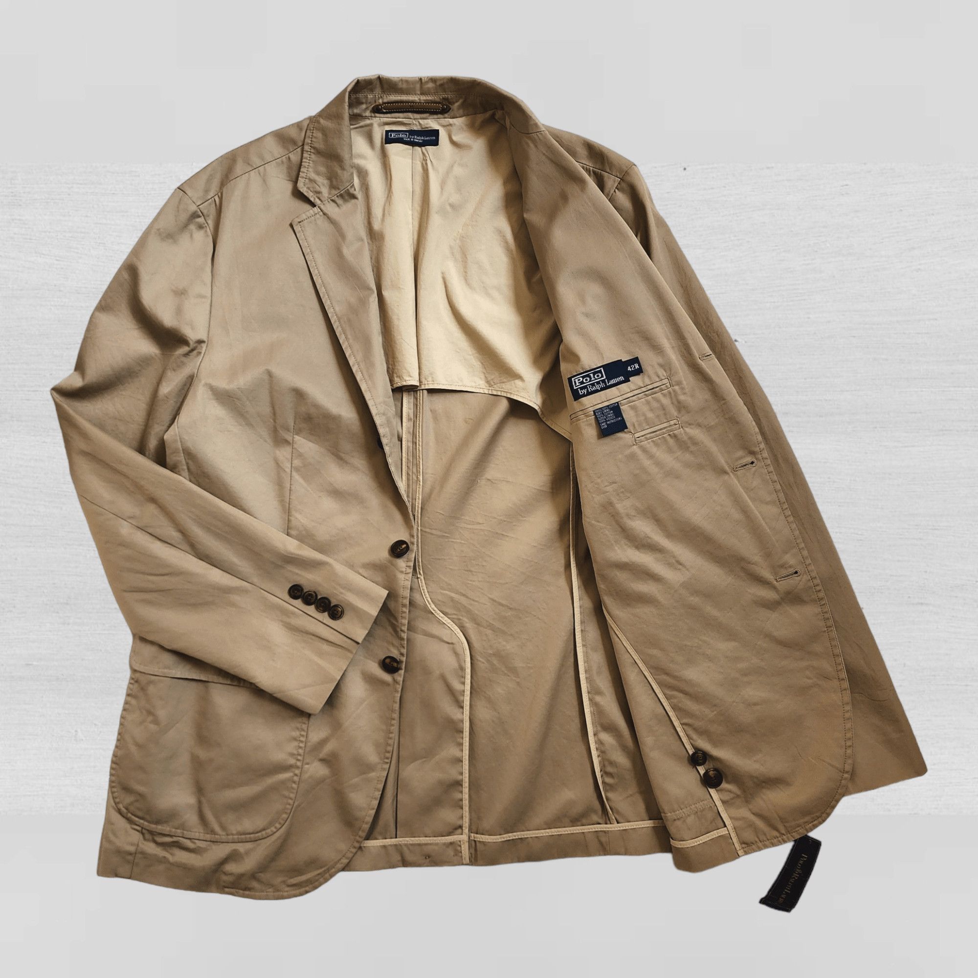 Polo Ralph Lauren ESSENTIAL BLAZER POLO RALPH LAUREN BEIGE 42R-FASHIONELLA Size 42R - 1 Thumbnail