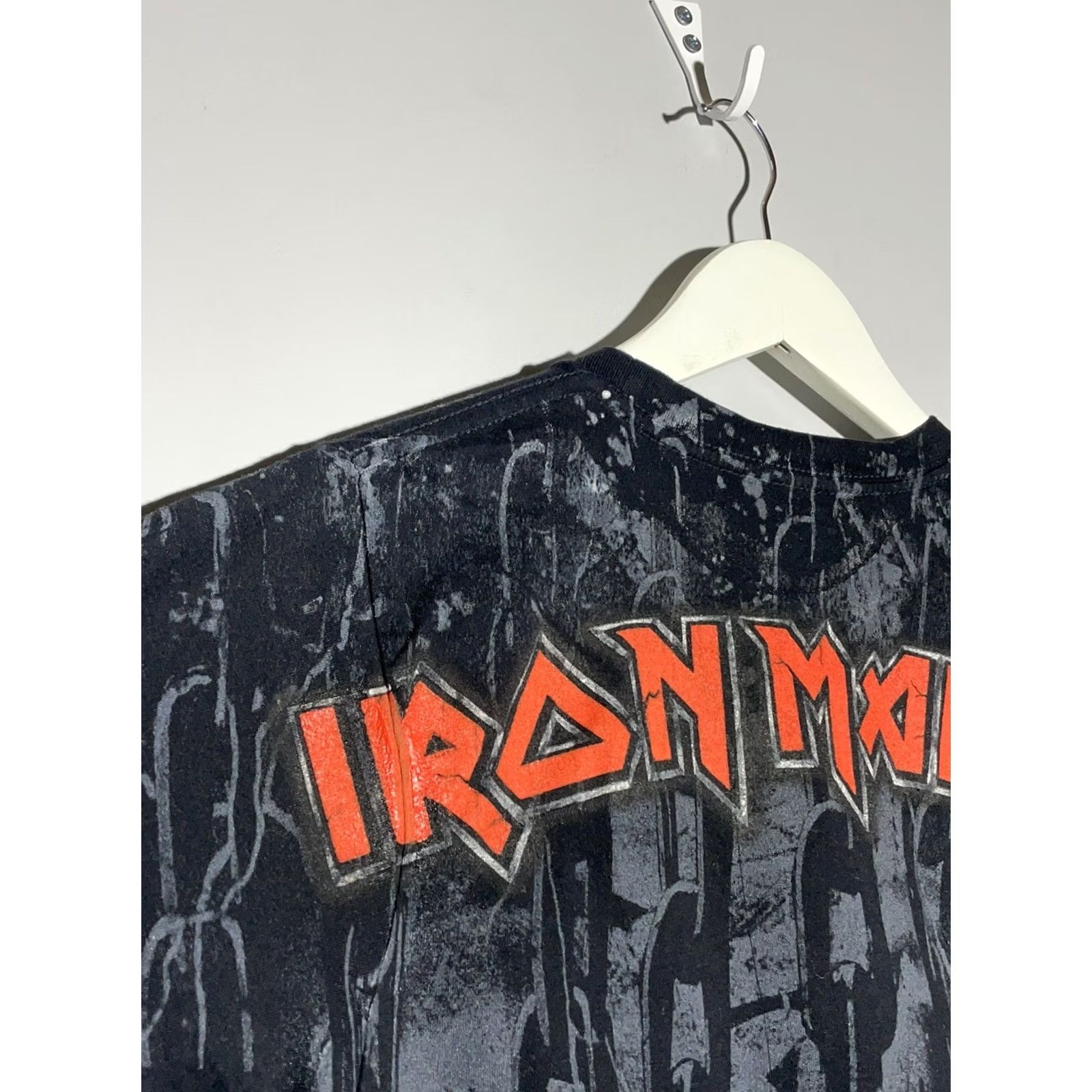 Vintage Iron Maiden T-Shirt Small Black Cotton Crew Neck Short Sleeve Band Logo Overprint 2008 Vintage: No Mens Mens? Size US S / EU 44-46 / 1 - 7 Thumbnail