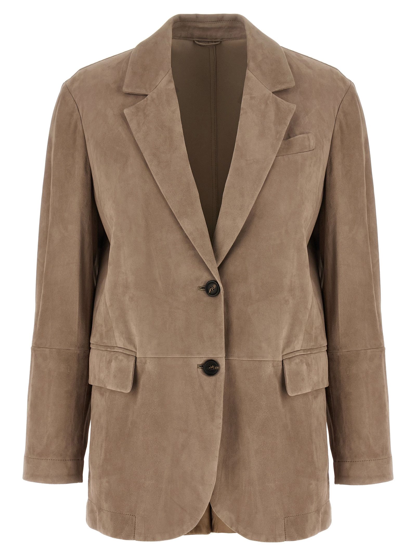 Brunello Cucinelli Suede blazer Size M / US 6-8 / IT 42-44 - 1 Thumbnail