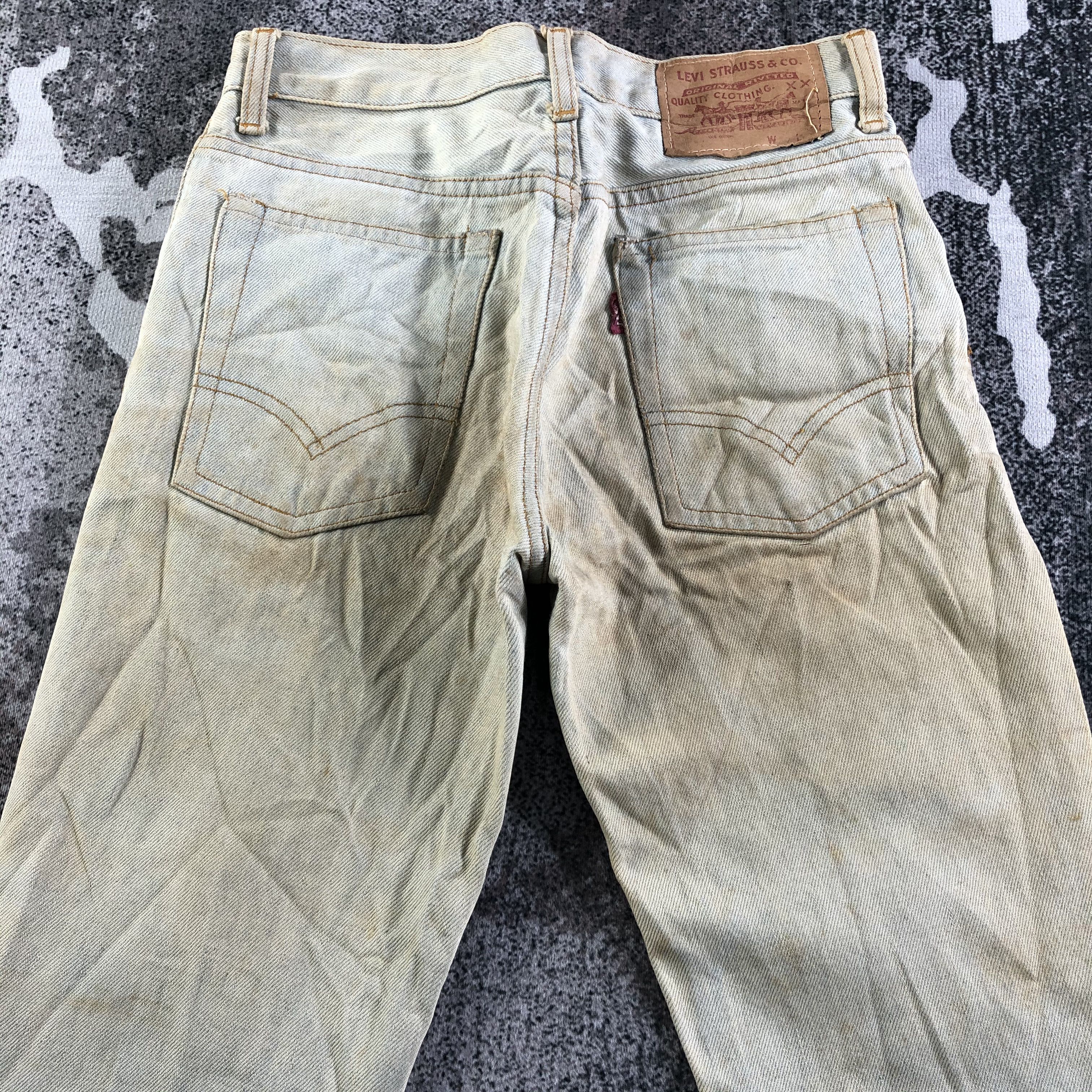 Levi's Vintage Levis 517 Jeans Dirty Wash Denim KJ3095 Size US 26 / EU 42 - 4 Thumbnail