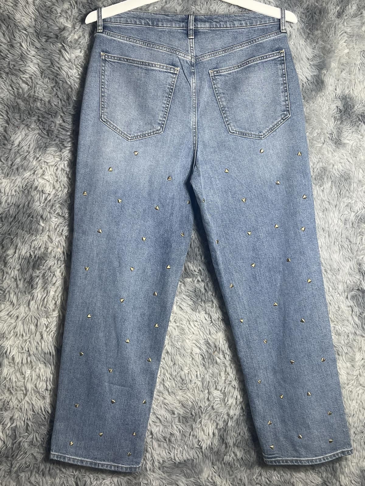 Other Universal Thread High-Rise Vintage Straight Studded Size 14R Size 34" / US 12 / IT 48 - 2 Thumbnail