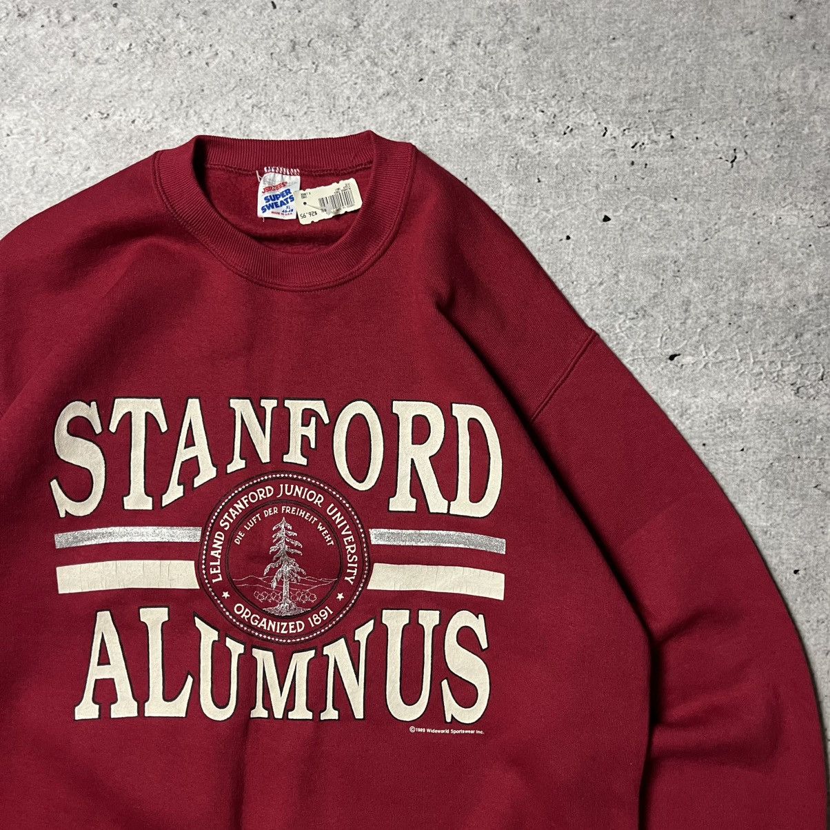 Jerzees RARE BRAND NEW Stanford Jerzees swetshirt 89’ boxy vintage Size US XL / EU 56 / 4 - 6 Thumbnail