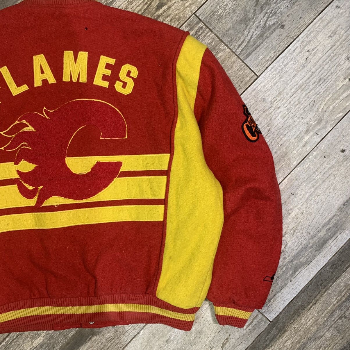 NHL × Vintage ✅OFFERS. NFL FLAMES VARSITY JACKET Size US L / EU 52-54 / 3 - 13 Thumbnail