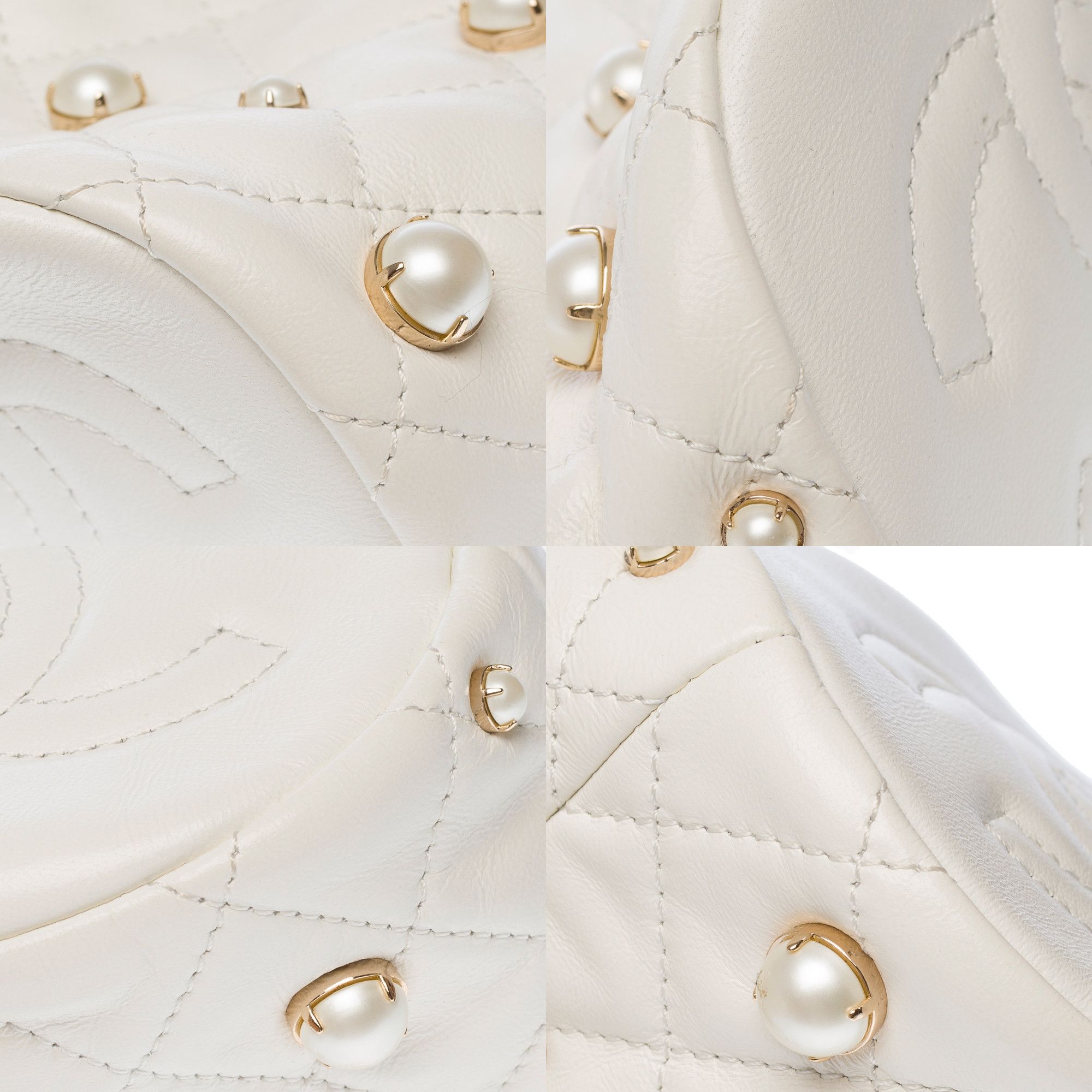 Chanel CHANEL Bag in White Leather Size ONE SIZE - 12 Thumbnail