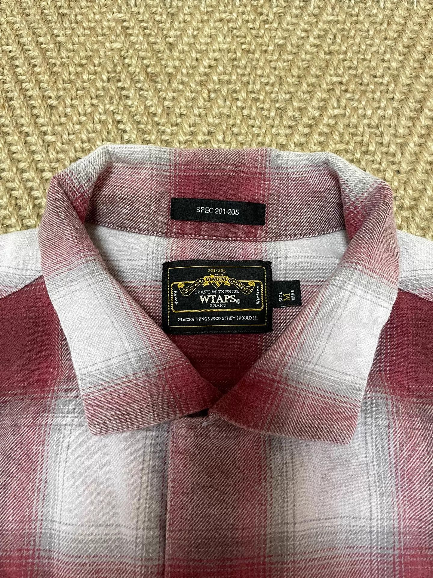 Wtaps WTAPS VATOS Psychedelic Red Check LS Shirt M (Worn 2x) Size US M / EU 48-50 / 2 - 6 Thumbnail