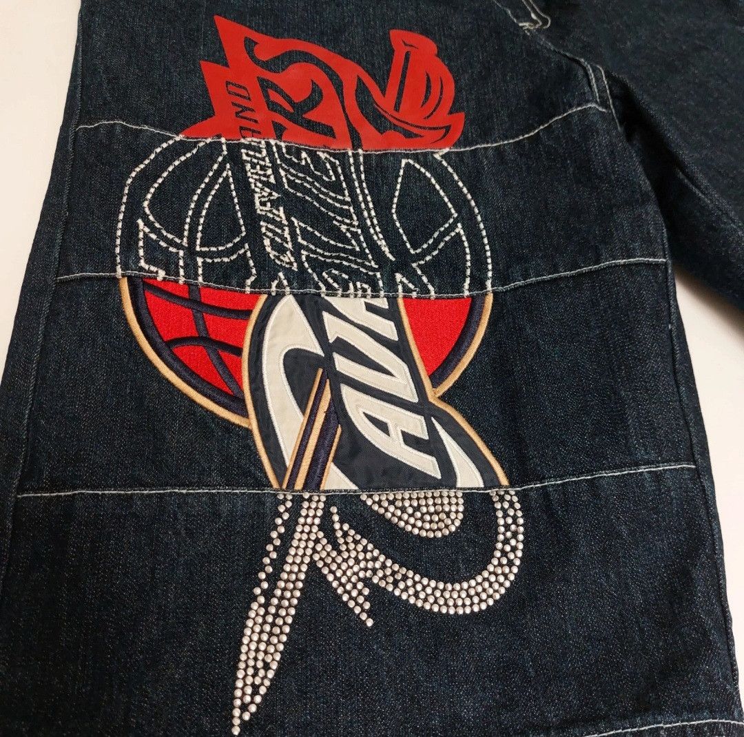 NBA 90s NBA UNK Denim Jeans Shorts Size US 34 / EU 50 - 6 Thumbnail