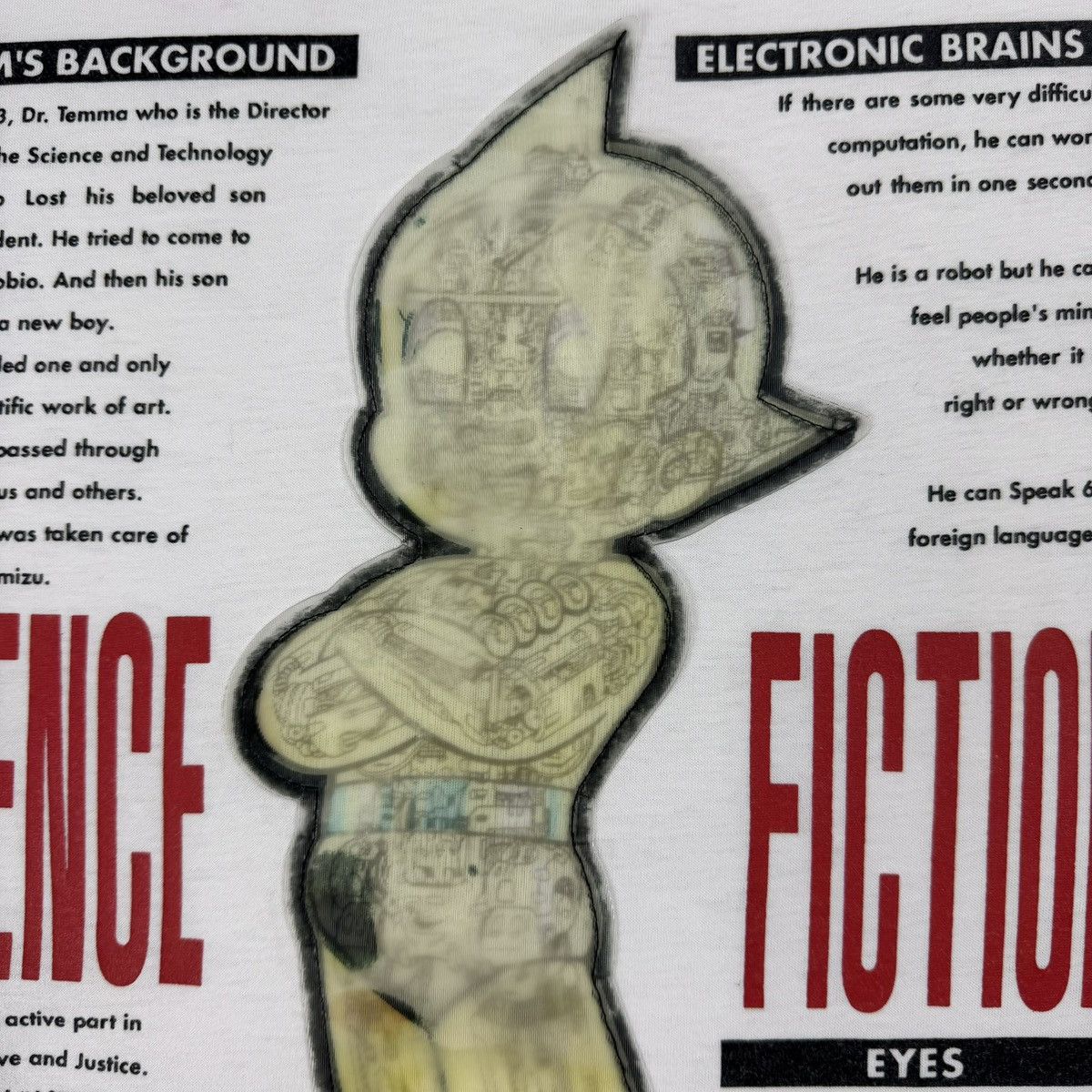 Japanese Brand Vintage Anime Japan Astro Boy 3D Hologram T-shirt Size US L / EU 52-54 / 3 - 7 Thumbnail