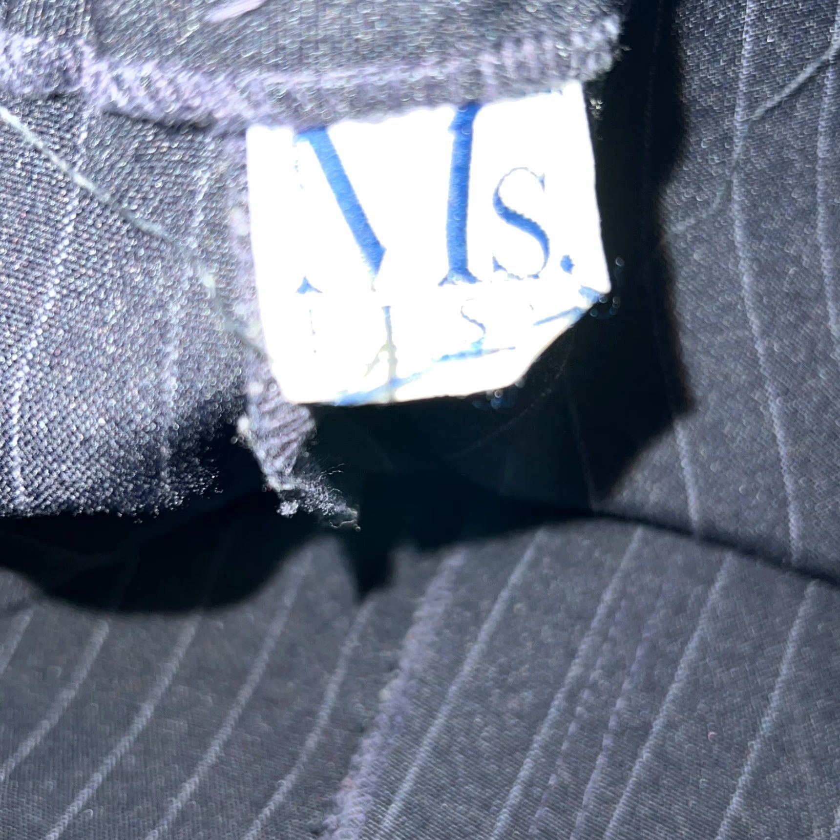 Vintage VINTAGE M&S Women Dress Pants Flat Front Striped Blue 32X29 Pants, Casual Regular Rise 29 in Inseam 29 in Mens? Size 24" / US 00 / IT 34 - 6 Thumbnail