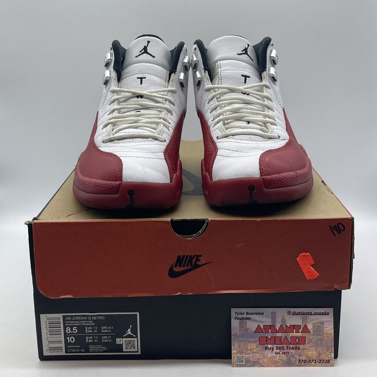 Jordan Brand Air Jordan 12 Cherry Size US 8.5 / EU 41-42 - 2 Thumbnail