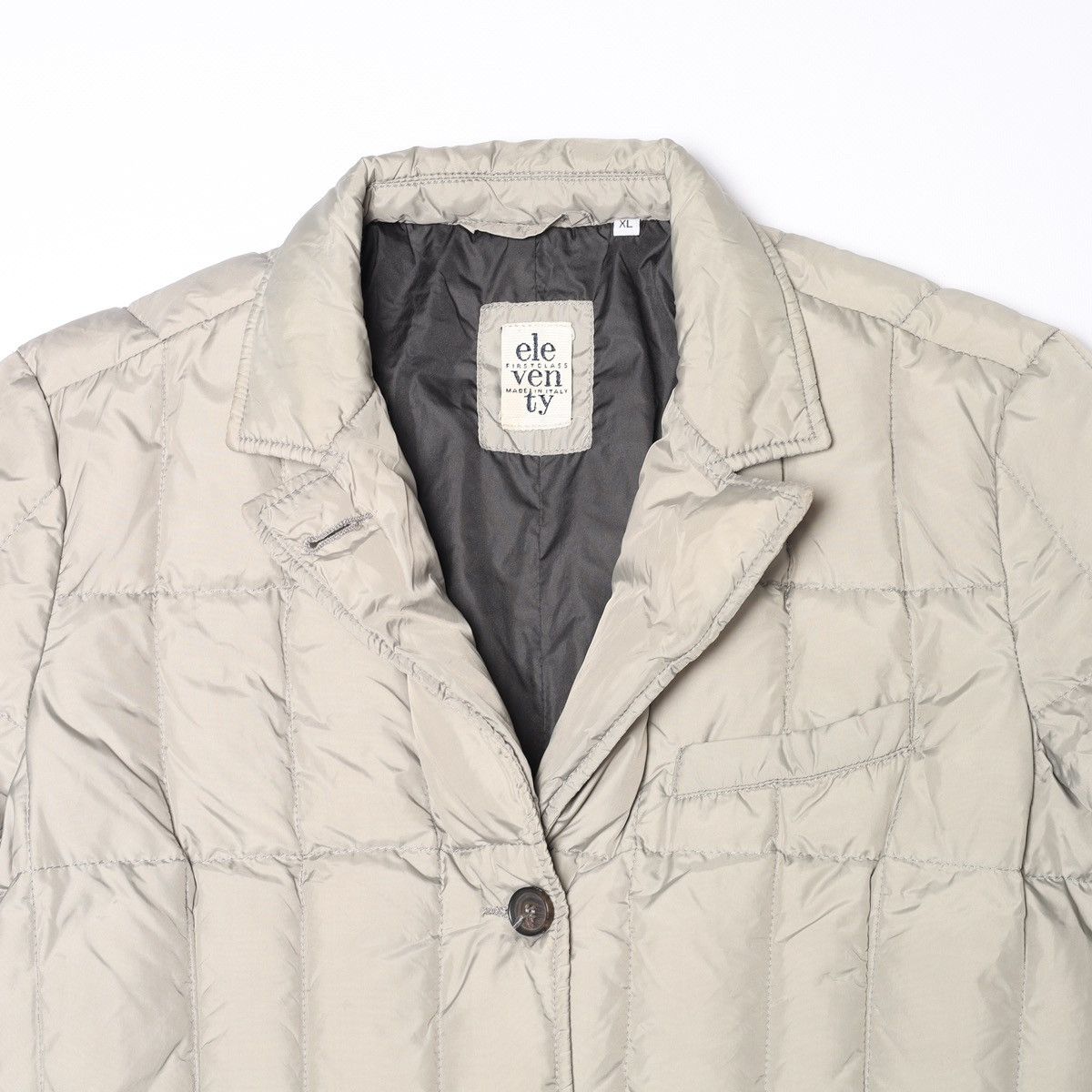 Eleventy Eleventy Goose Down Nylon Jacket Puffer Grey Size M / US 6-8 / IT 42-44 - 3 Thumbnail
